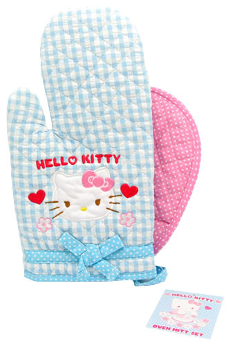 Hello Kitty Oven Mitts